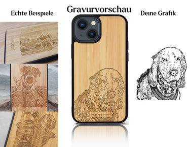 INDIVIDUELL iPhone 13 Mini Bambus-Kunststoff